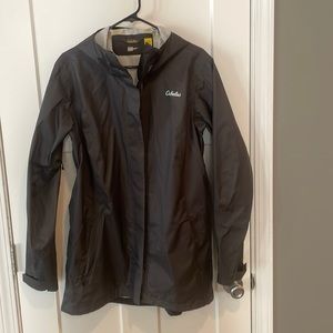 Cabela’s women’s gray raincoat XL slimming